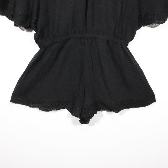 NWT Eberjey X Revolve Liberty Romper in Black Size S/M - Picture 7 of 13